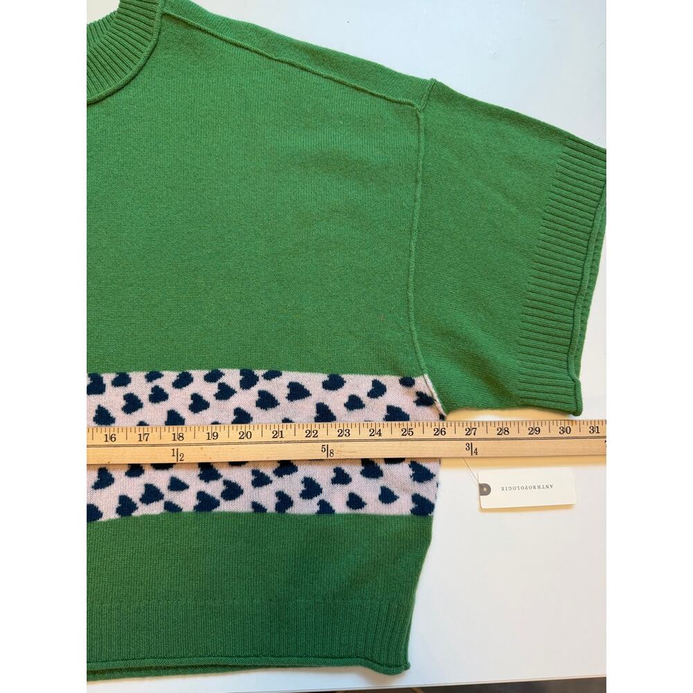 NWT Anthropologie Goldie 100% Cashmere Green Dachschund Sweater Size L Novelty - Picture 11 of 12